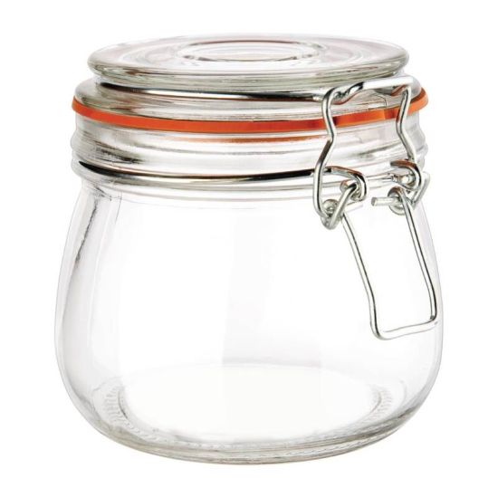 Vogue Clip Top Preserve Jar 500ml URO P490