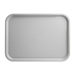 Kristallon Medium Polypropylene Fast Food Tray Grey 415mm