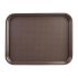 Kristallon Medium Polypropylene Fast Food Tray Brown 415mm