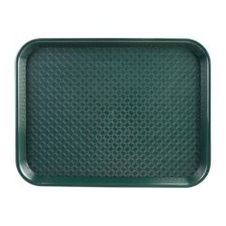 Kristallon Medium Polypropylene Fast Food Tray Green 415mm