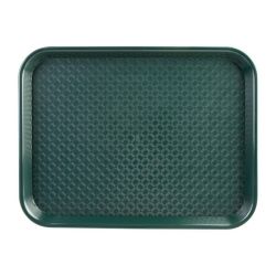 Kristallon Large Polypropylene Fast Food Tray Green 450mm Kristallon Large Polypropylene Fast Food Tray Green 450mm
