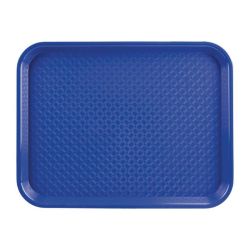 Kristallon Large Polypropylene Fast Food Tray Blue 450mm Kristallon Large Polypropylene Fast Food Tray Blue 450mm
