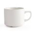 Churchill Plain Whiteware Stacking Maple Tea Cups 199ml (Pack Of 24)