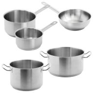 Special Offer - 5 Vogue Pack Of Casserole, Stew and Saute Pans