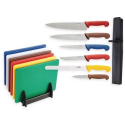 Special Offer Hygiplas Chopping Boards And Knife Set Special Offer Hygiplas Chopping Boards And Knife Set