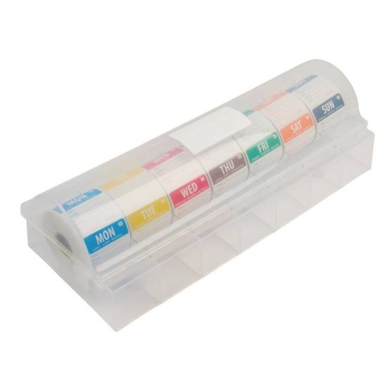 2 Inch Vogue Removable Day Of The Week Starter Kit With Dispenser URO S811 2 Inch Vogue Removable Day Of The Week Starter Kit With Dispenser URO S811