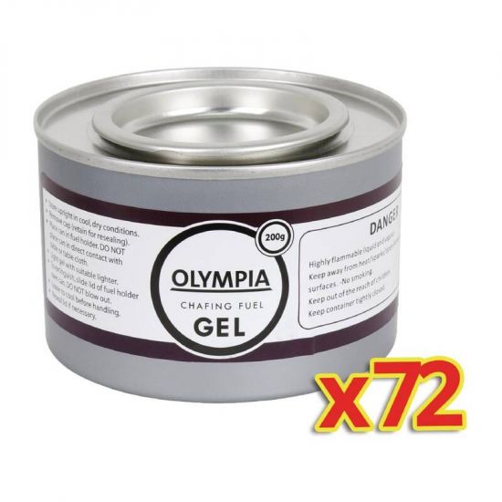 Special Offer Chafing Gel Fuel Tins 200g X 72 Box of 72 URO S994