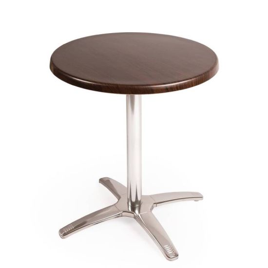 Special Offer Bolero Round Dark Brown Table Top And Base Combo URO SA223