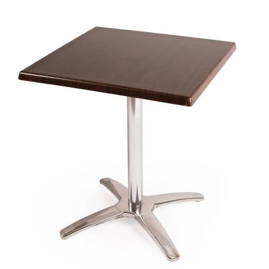 Special Offer Bolero Square Dark Brown Table Top And Base Combo URO SA225