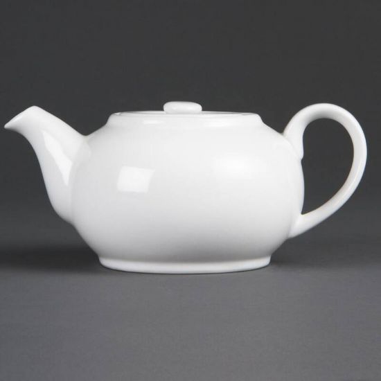 Olympia Whiteware Teapots 426ml 15oz X12 Box of 12 URO SA321