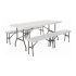 Special Offer Bolero 6ft Centre Folding Table With Two Folding Benches