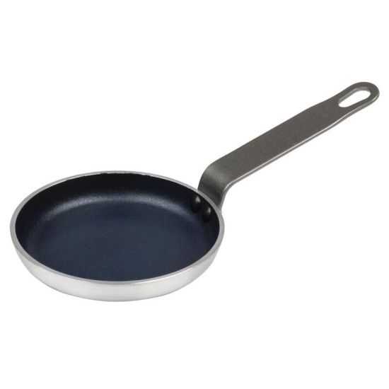 Vogue Non Stick Aluminium Blinis Pan 120mm URO T358 Vogue Non Stick Aluminium Blinis Pan 120mm URO T358