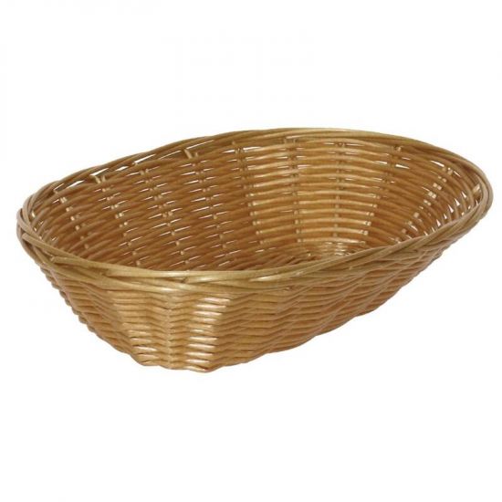 Poly Wicker Oval Food Basket Box of 6 URO T364