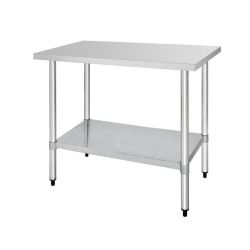 Vogue Stainless Steel Prep Table 1200mm Vogue Stainless Steel Prep Table 1200mm