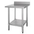 Vogue Stainless Steel Prep Table with Upstand 600mm