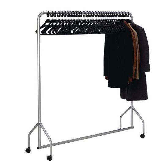 Metal Garment Rail With Hangers URO T441