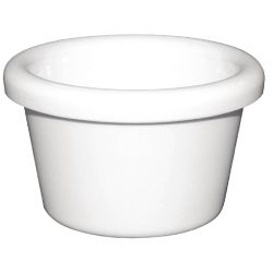 Kristallon Melamine Plain Ramekins White 63mm (Pack Of 12)