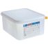 Araven Polypropylene 1/2 Gastronorm Food Container 10Ltr (Pack Of 4)