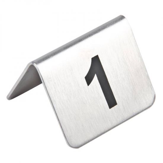 Stainless Steel Table Numbers 1-10 Box of 10 URO U046