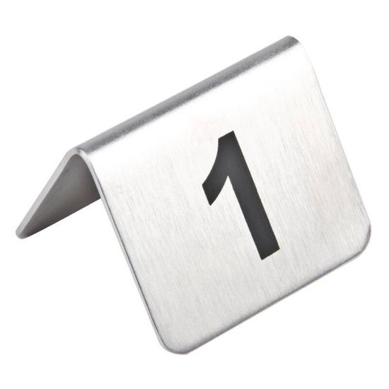 Stainless Steel Table Numbers 11-20 Box of 10 URO U047 Stainless Steel Table Numbers 11-20 Box of 10 URO U047