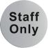 Stainless Steel Door Sign - Staff Only