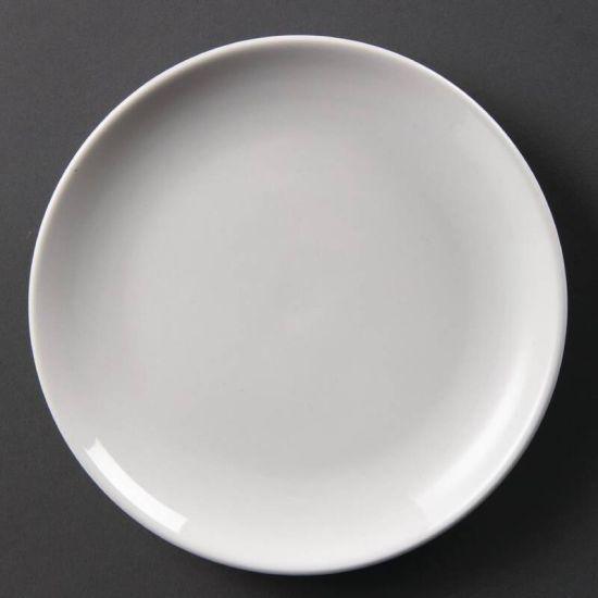 Olympia Whiteware Coupe Plates 200mm Box of 12 URO U077