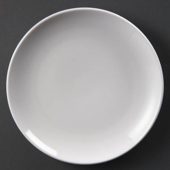 Olympia Whiteware Coupe Plates 230mm Box of 12 URO U078