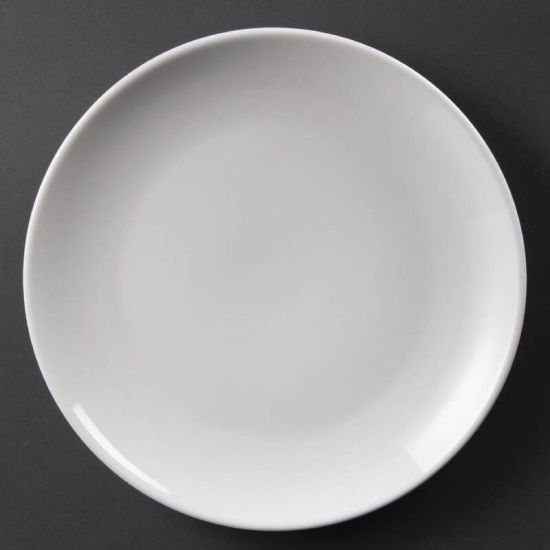 Olympia Whiteware Coupe Plates 250mm Box of 12 URO U079