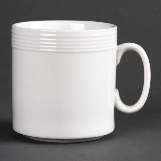 Olympia Linear Mugs 220ml 8oz Box of 12 URO U088