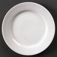 Olympia Linear Wide Rimmed Plates 200mm (Pack of 12)