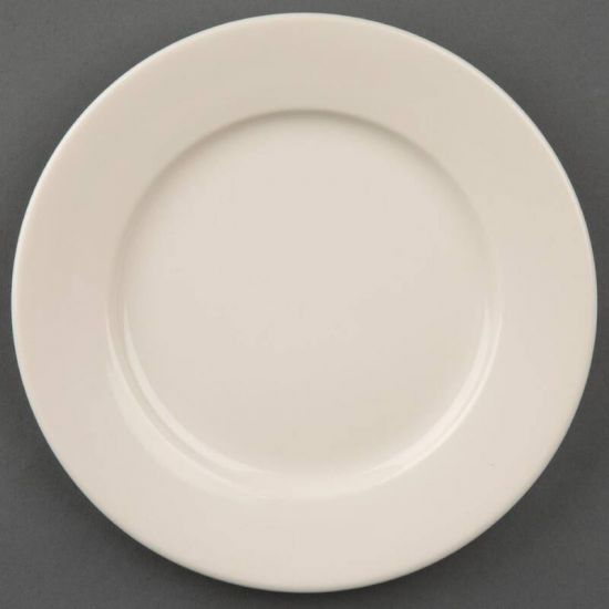 Olympia Ivory Wide Rimmed Plates 150mm Box of 12 URO U118