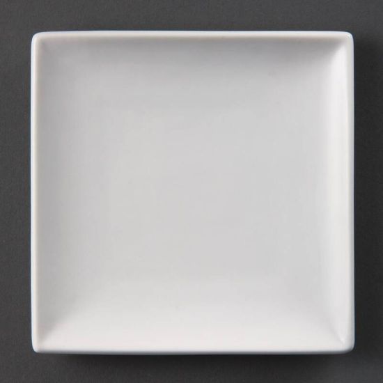 Olympia Whiteware Square Plates 140mm Box of 12 URO U153 Olympia Whiteware Square Plates 140mm Box of 12 URO U153