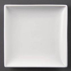 Olympia Whiteware Square Plates 180mm (Pack of 12) Olympia Whiteware Square Plates 180mm (Pack of 12)