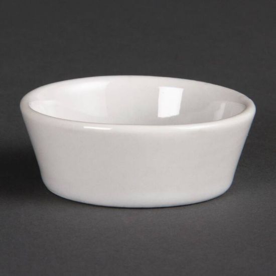 Olympia Whiteware Sloping Edge Bowls 50mm Box of 12 URO U161