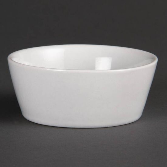 Olympia Whiteware Sloping Edge Bowls 90mm Box of 12 URO U162 Olympia Whiteware Sloping Edge Bowls 90mm Box of 12 URO U162