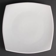 Olympia Whiteware Rounded Square Plates 305mm (Pack of 6)