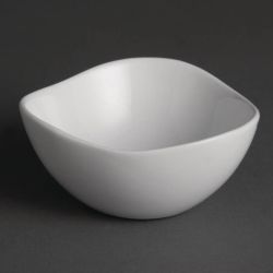 Olympia Whiteware Wavy Bowls 105mm (Pack of 12) Olympia Whiteware Wavy Bowls 105mm (Pack of 12)