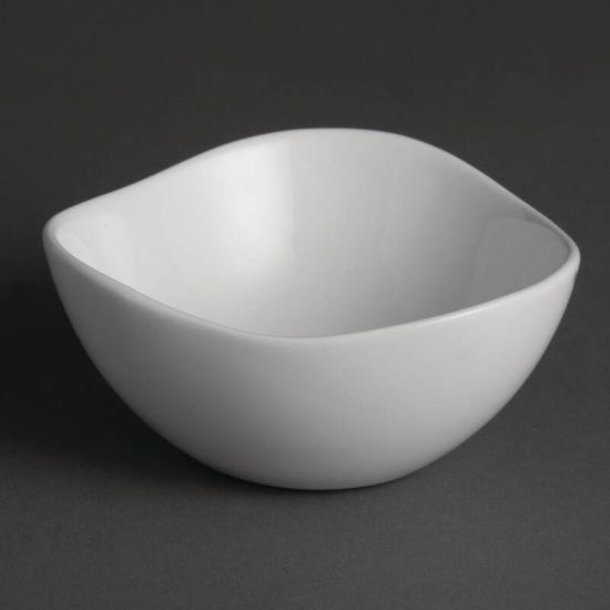 Olympia Whiteware Wavy Bowls 105mm Box of 12 URO U185