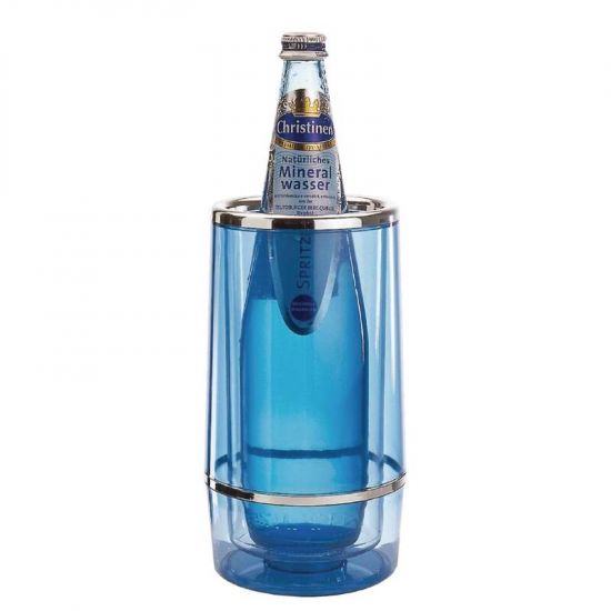 APS Wine Bottle Cooler Blue URO U219
