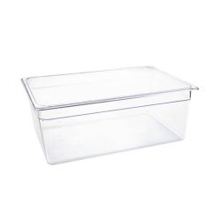 Vogue Polycarbonate 1/1 Gastronorm Container 200mm Clear Vogue Polycarbonate 1/1 Gastronorm Container 200mm Clear