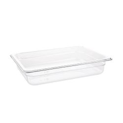 Vogue Polycarbonate 1/2 Gastronorm Container 65mm Clear Vogue Polycarbonate 1/2 Gastronorm Container 65mm Clear