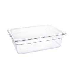 Vogue Polycarbonate 1/2 Gastronorm Container 100mm Clear Vogue Polycarbonate 1/2 Gastronorm Container 100mm Clear