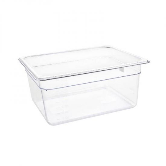 Vogue Polycarbonate 1/2 Gastronorm Container 150mm Clear URO U230