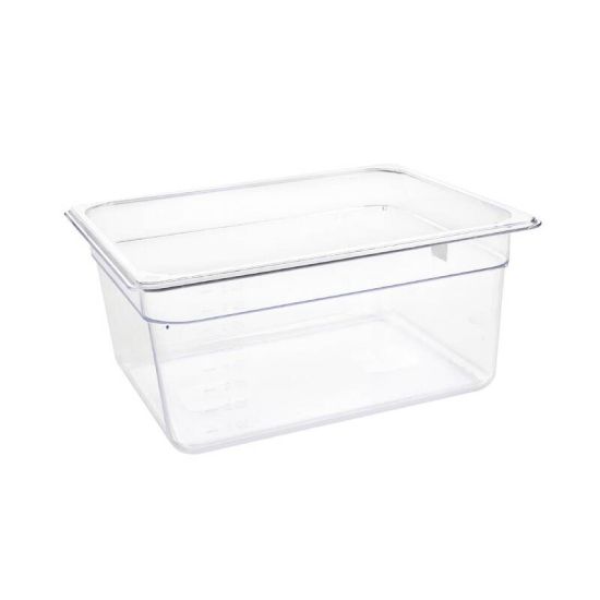 Vogue Polycarbonate 1/2 Gastronorm Container 150mm Clear URO U230 Vogue Polycarbonate 1/2 Gastronorm Container 150mm Clear URO U230