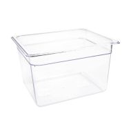 Vogue Polycarbonate 1/2 Gastronorm Container 200mm Clear