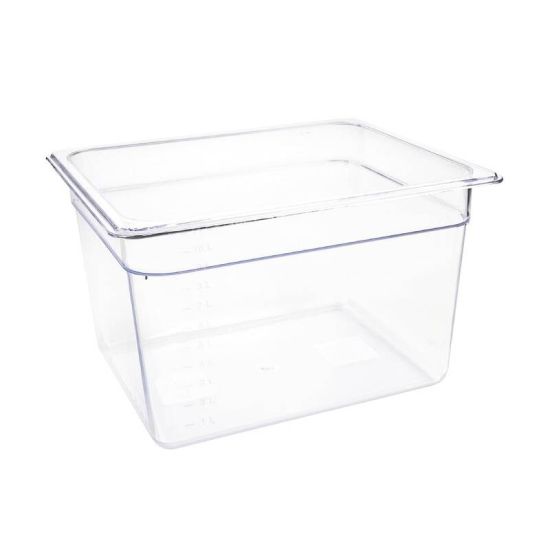 Vogue Polycarbonate 1/2 Gastronorm Container 200mm Clear URO U231 Vogue Polycarbonate 1/2 Gastronorm Container 200mm Clear URO U231