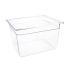 Vogue Polycarbonate 1/2 Gastronorm Container 200mm Clear