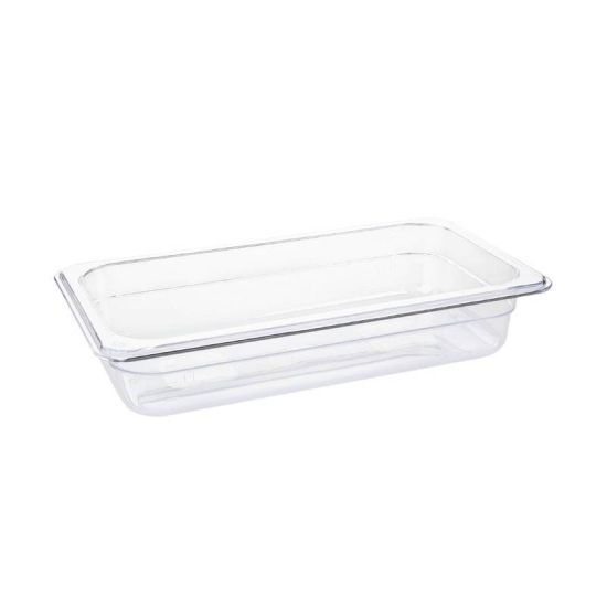 Vogue Polycarbonate 1/3 Gastronorm Container 65mm Clear URO U232 Vogue Polycarbonate 1/3 Gastronorm Container 65mm Clear URO U232