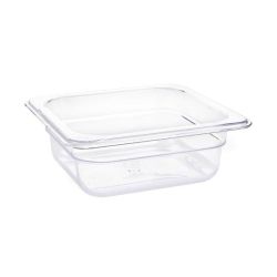 Vogue Polycarbonate 1/6 Gastronorm Container 65mm Clear Vogue Polycarbonate 1/6 Gastronorm Container 65mm Clear
