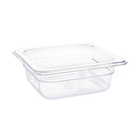 Vogue Polycarbonate 1/6 Gastronorm Container 65mm Clear URO U239